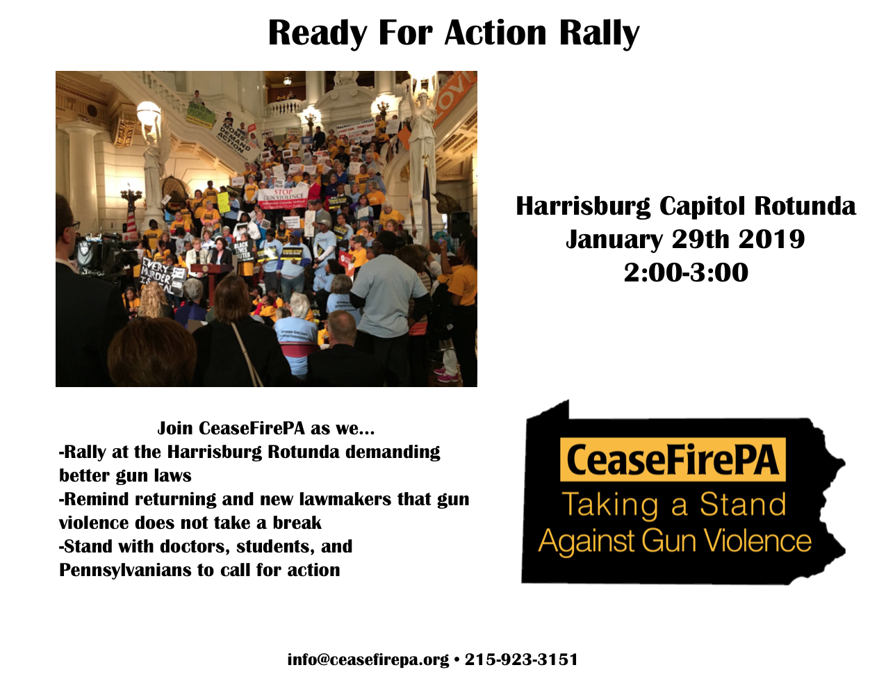 Join CeaseFirePA at our Rally for Action