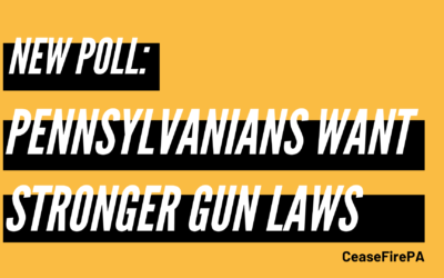 New Poll Finds Majority of PA Voters Support Stronger Gun Laws