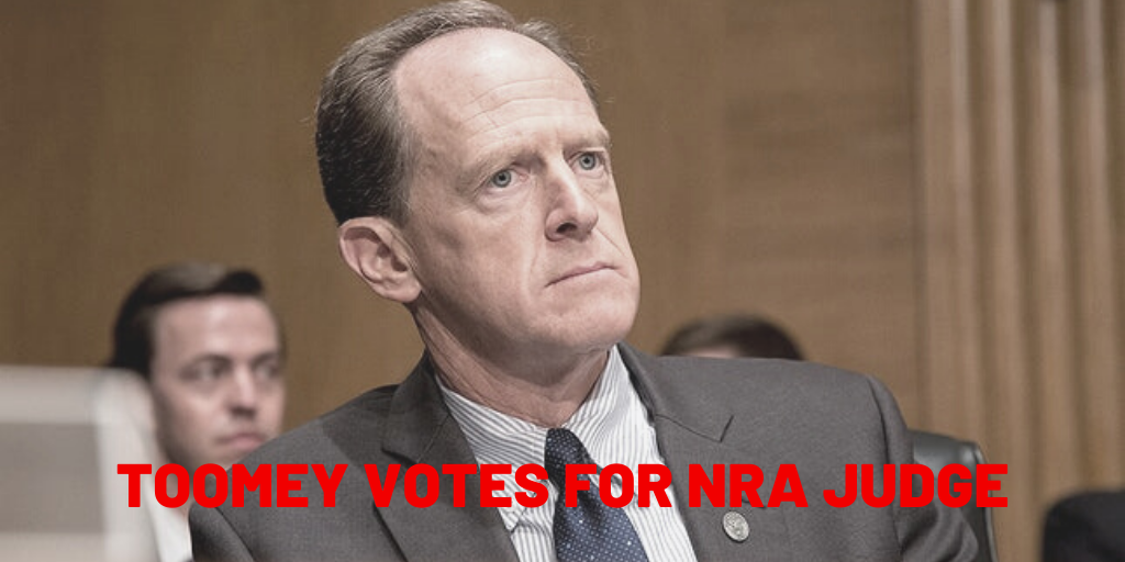 Sen. Toomey Votes to Confirm Another NRA Judge