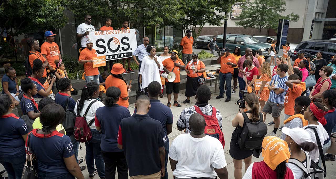 Save Our Streets rally speaker