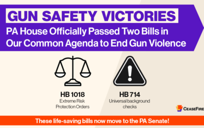 PA House Passes Two Gun Safety Bills with Bipartisan Support